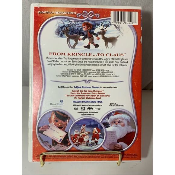 Rankin Bass Santa Claus Is Coming To Town DVD-Vintage Christmas-Stop Motion EUC - Picture 2 of 4